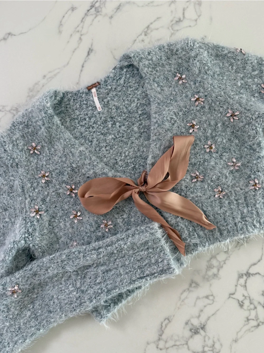 Free People Twinkle Cardi - Blue - Size XS